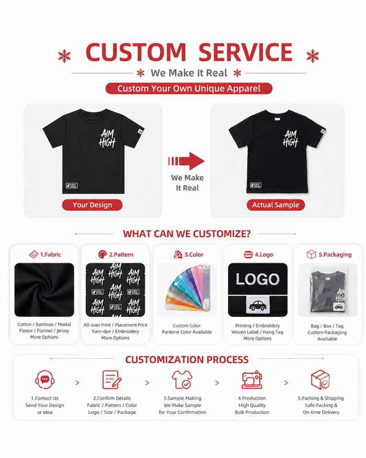 Customization options for boys Aim High graphic T-shirt