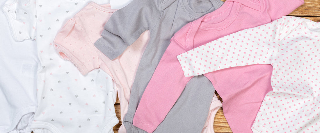 children sleepwear organized by age from newborn to 6T