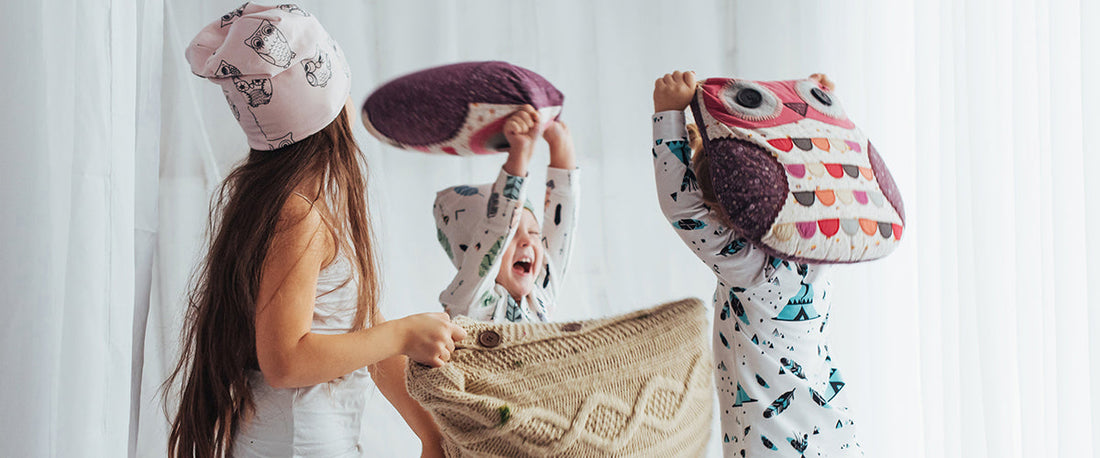 children sleepwear organized by age from newborn to 6T