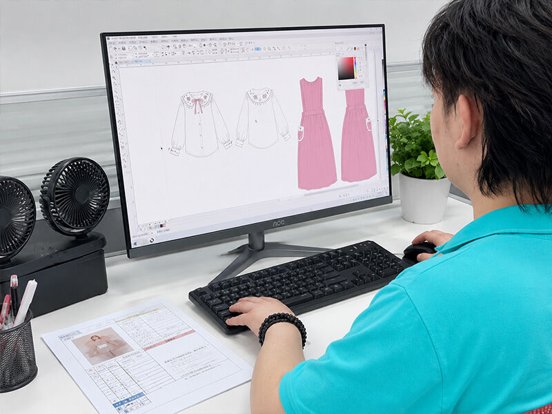 Design concept and feasibility review for custom baby clothing - Alice Apparel OEM process step 1