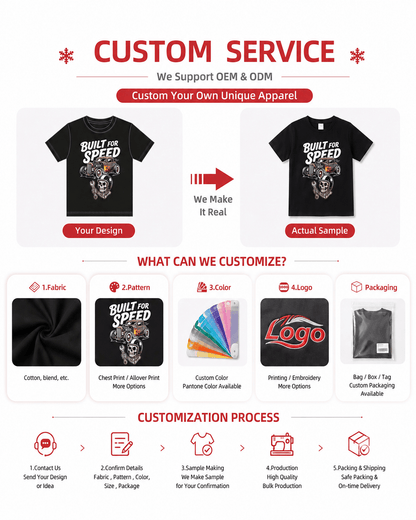 Customization options for boys Built for Speed graphic T-shirt