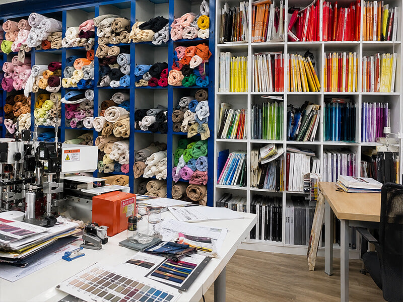 Fabric and trim selection for baby clothing manufacturing - Alice Apparel OEM process step 3