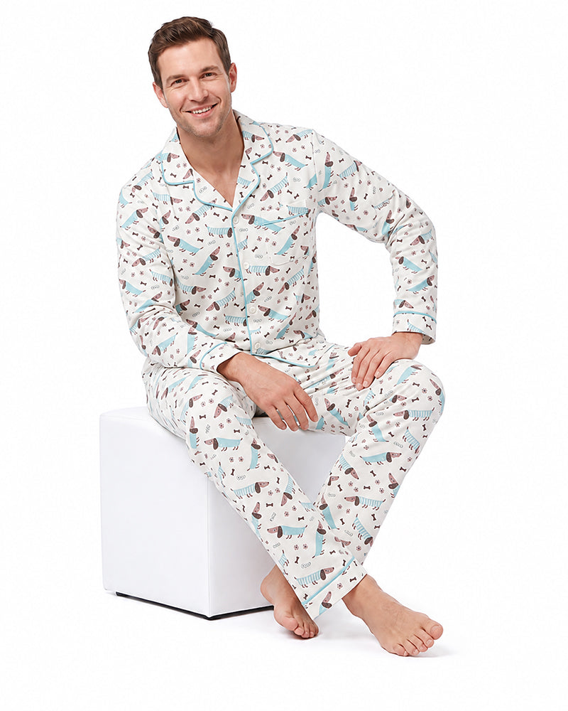 Men's homewear pajama set manufacturer custom production
