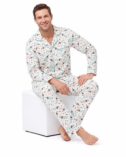 Men's homewear pajama set manufacturer custom production