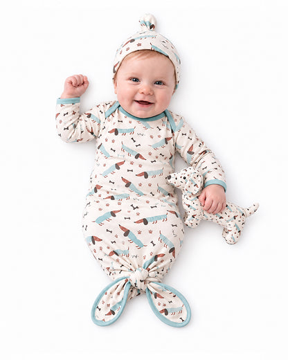 Custom baby footed pajamas with long sleeve infant sleepwear design