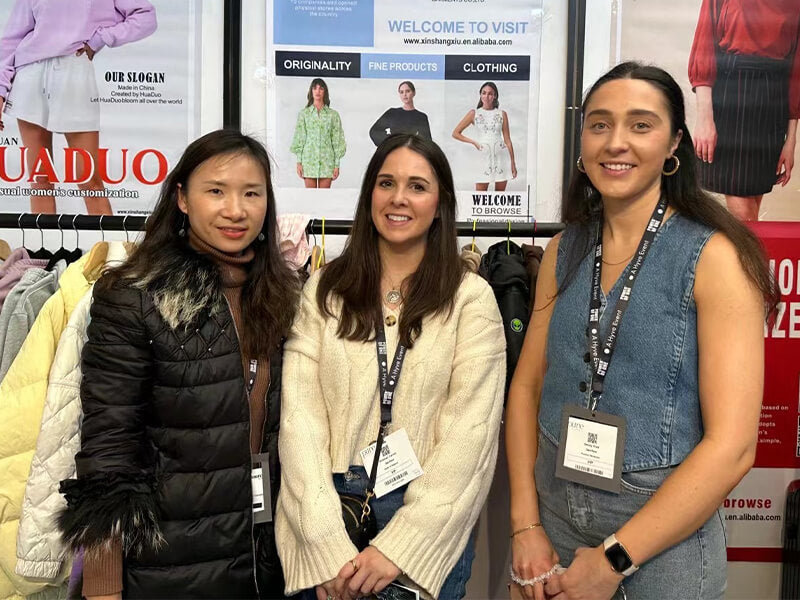 Alice Apparel trade show booth for baby clothing OEM partnership